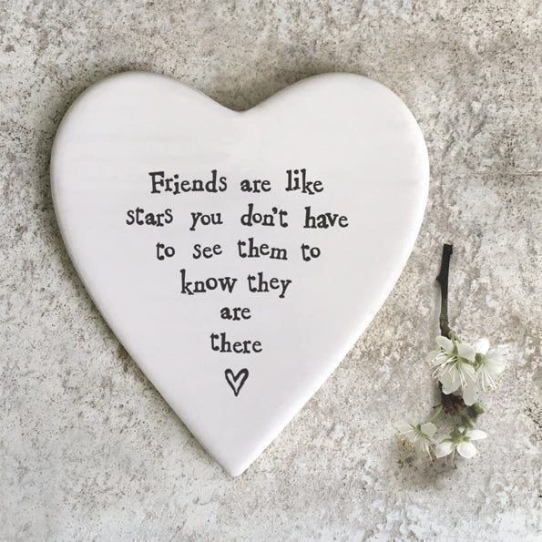 86 Porcelain Coaster - Friends are like stars