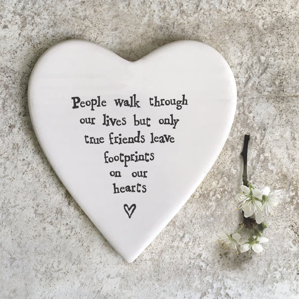 88 Porcelain Coaster - People walk through