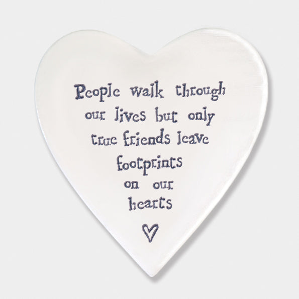 88 Porcelain Coaster - People walk through
