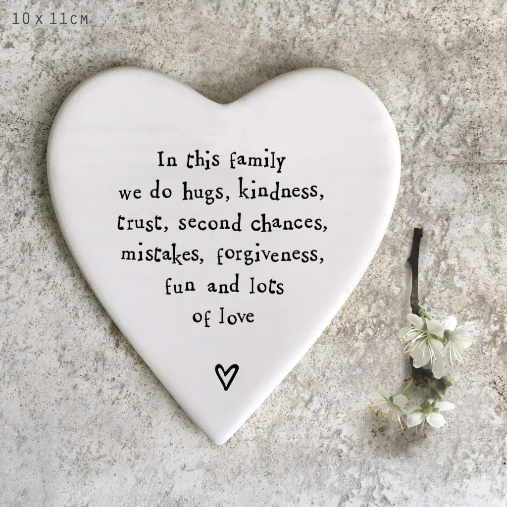 96 Porcelain Coaster - In This Family we