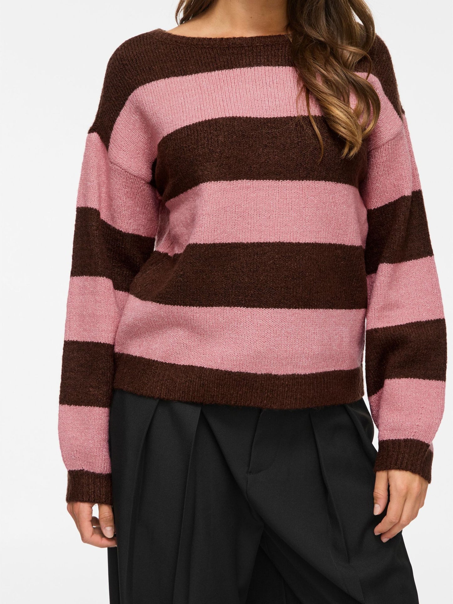 14112318 VIjola L/S Boatneck Knit Pullover