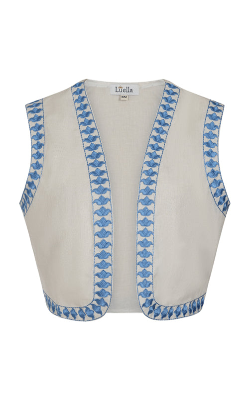 Kasera Cotton Waistcoat Embroidered Pattern