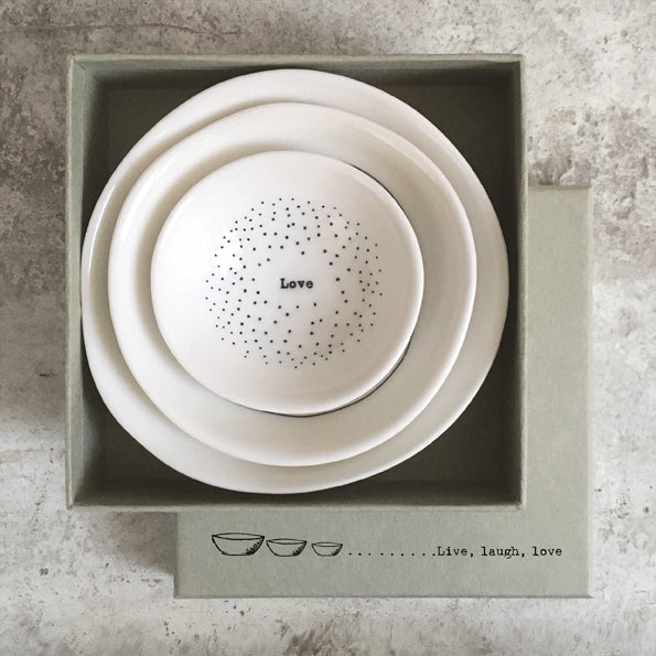 6146 Bowl Trio Live Laugh Love