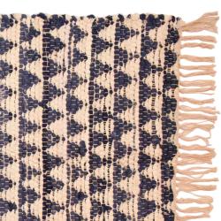 asp2217 Chindi Rag Rug blue 60x90cm