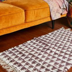 ASP2219 Chindi Rag Rug brown 60x90