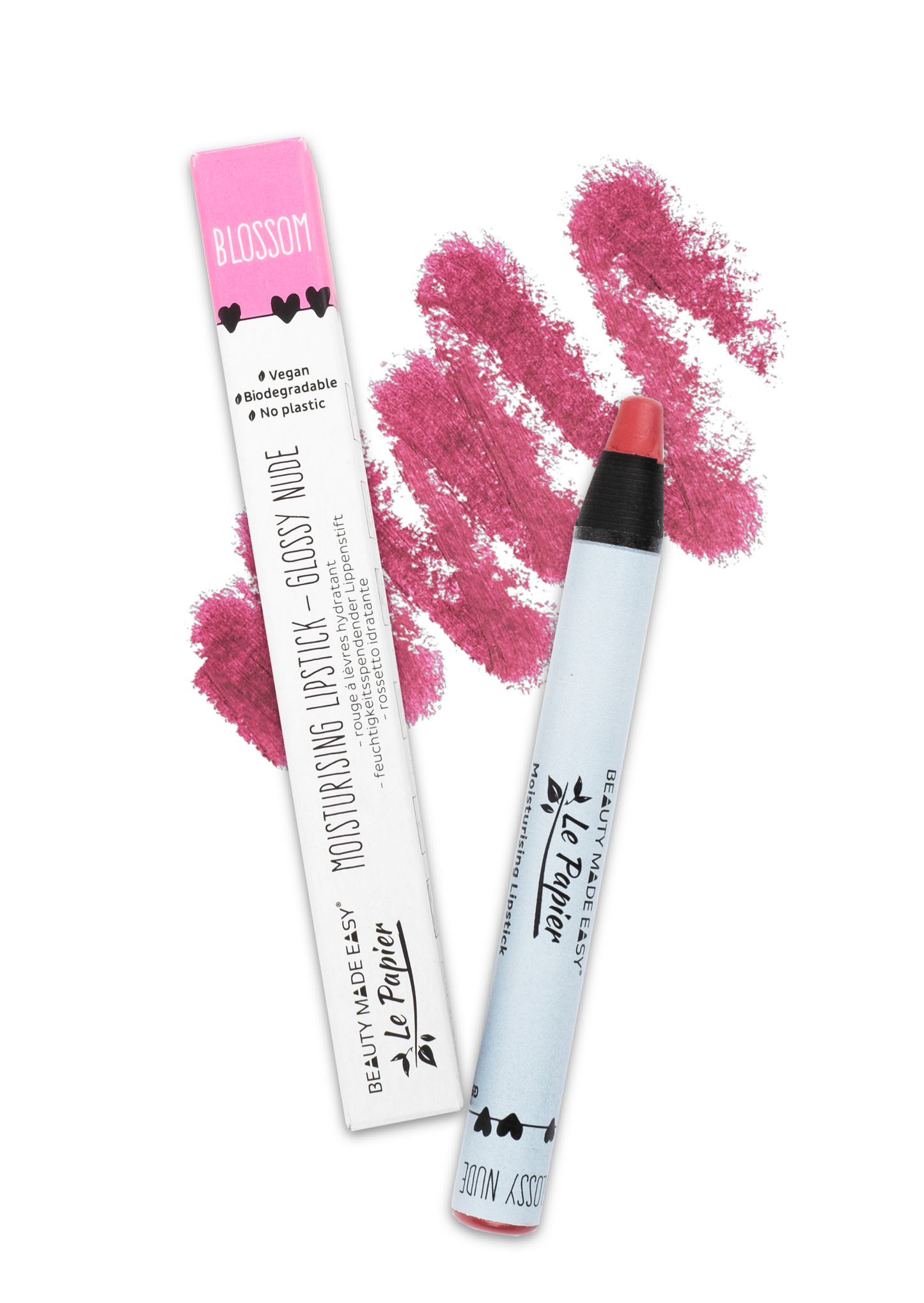 BME-2005 Moisturizing lipstick - Glossy Nudes - BLOSSOM - 6 g