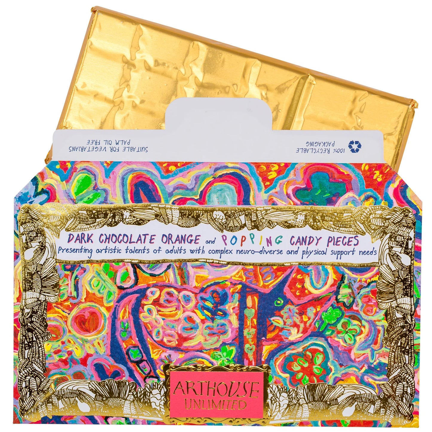 CHOC077 Rhino in Bloom Dark Chocolate