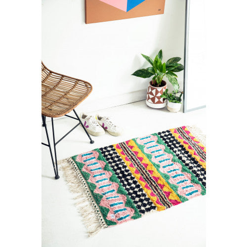 RG289A Palazzo Geometric Tufted Rug 60x90cm