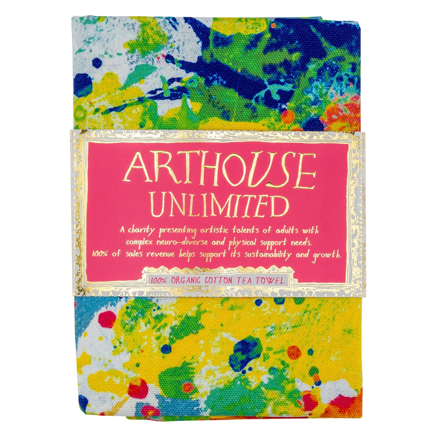 Tea075 Organic Cotton Tea Towel - Spring