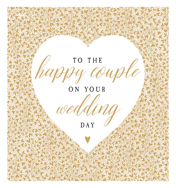 A246A Happy Couple Gold Dots