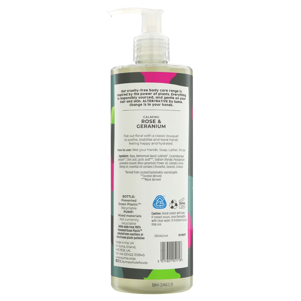 DY697 A/native Handwash Rose & Geranium 400ml