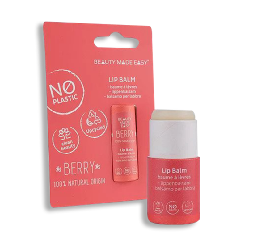 BME-2014 Paper tube Lip balm - BERRY