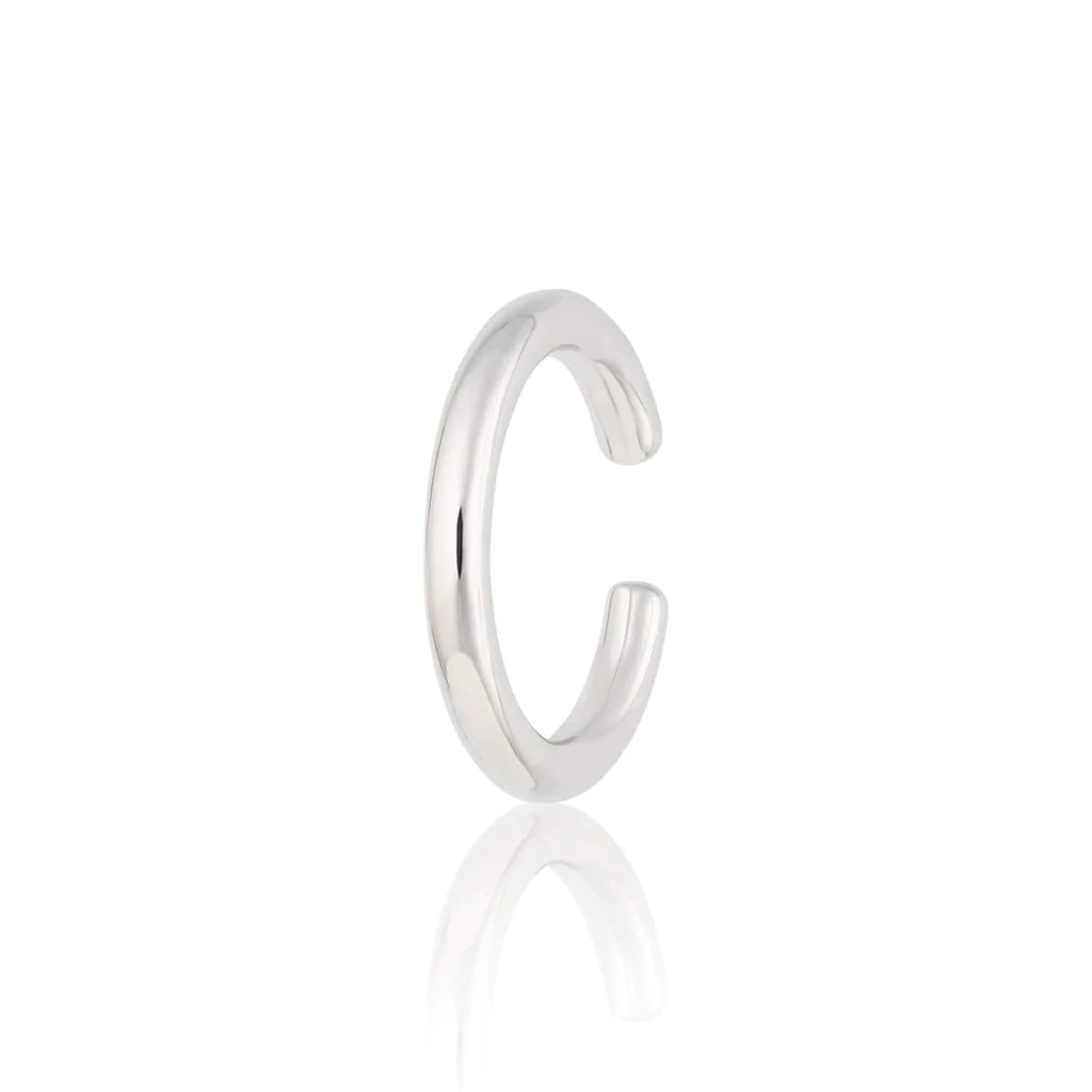 SPECSS172 Slim Plain Siver Ear Cuff - Sterling Silver