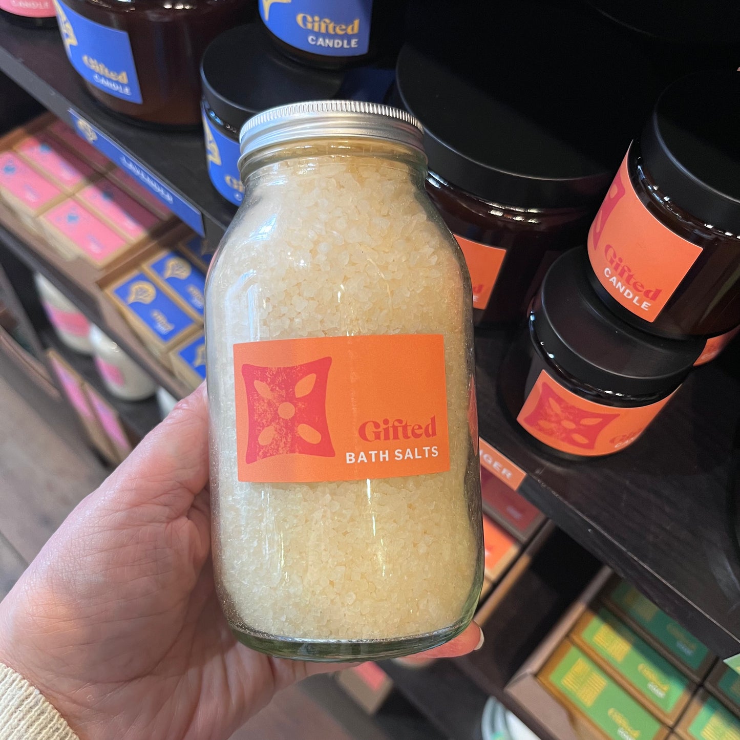 GIFTED Range Bath Salts Jar 600g