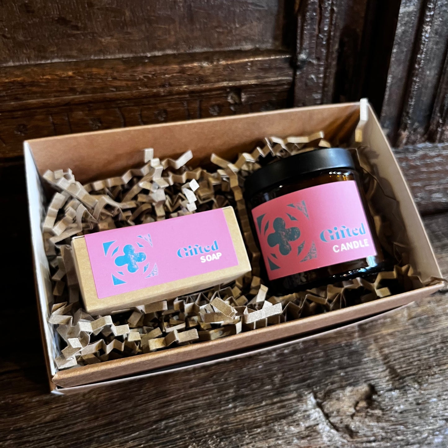 Gift Set - Gifted Candle & Soap Moroccan Rose