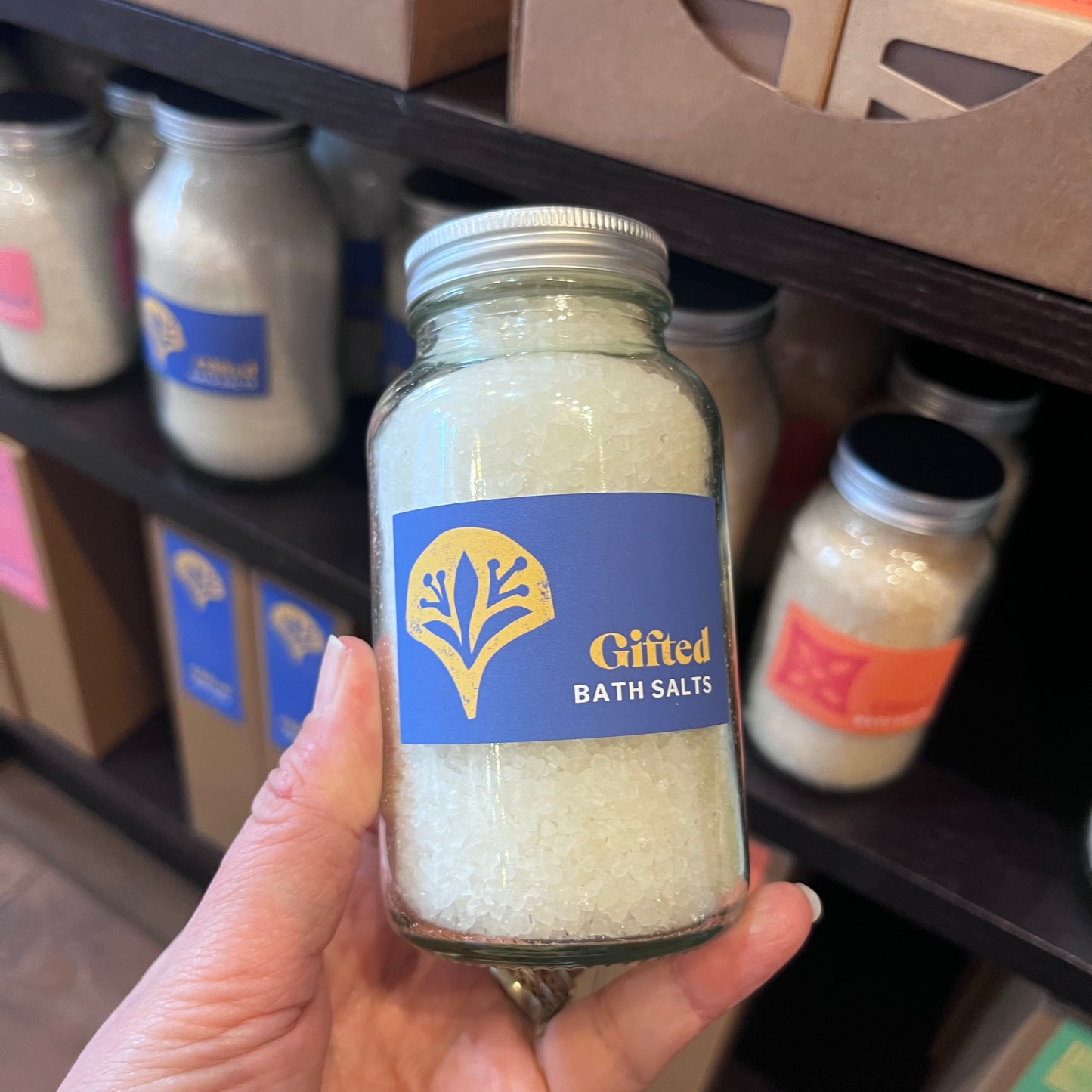 GIFTED Range Bath Salts Jar 300g