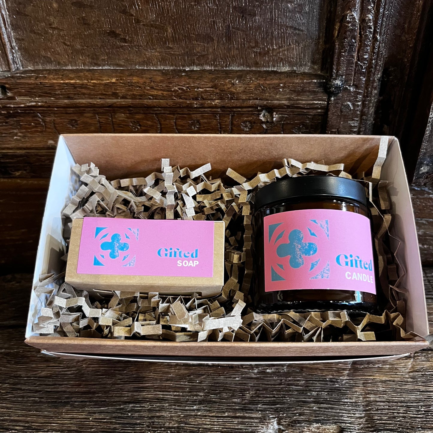 Gift Set - Gifted Candle & Soap Moroccan Rose