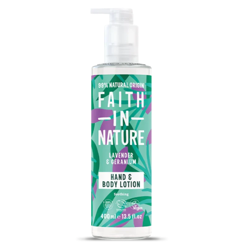Dy611 Faith in Nature Body Lotion Lavender & Geranium 400ml btl