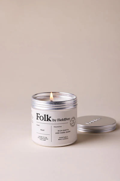 Field Day Folk Tin Candle