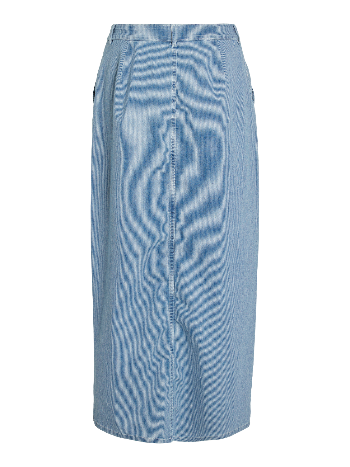14102028 VIkyra Milk Stripe Long Denim Skirt