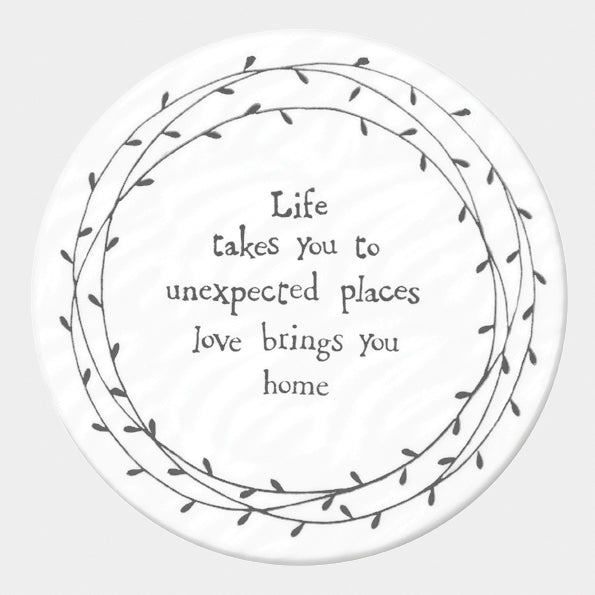 130 Porcelain Leaf Coaster