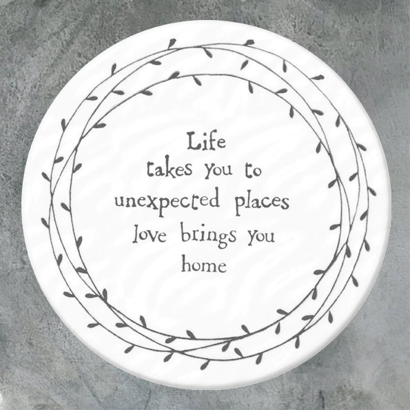 130 Porcelain Leaf Coaster