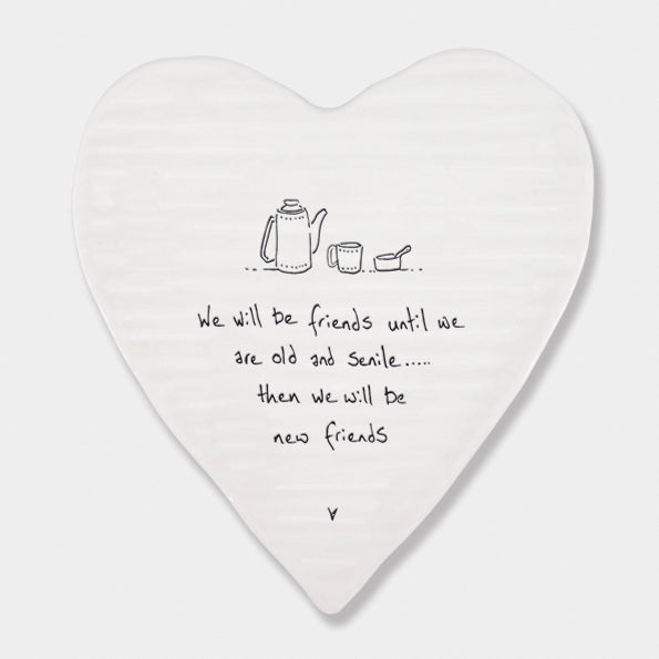 149 Porcelain Heart Coaster