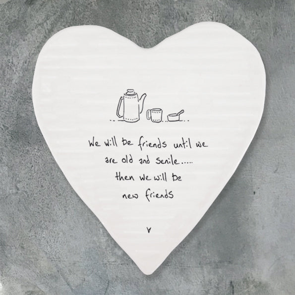 149 Porcelain Heart Coaster