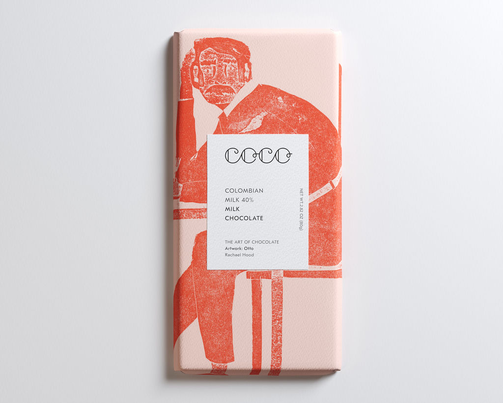 Cplainm80 Columbian Milk 40% Chocolate Bar 80g