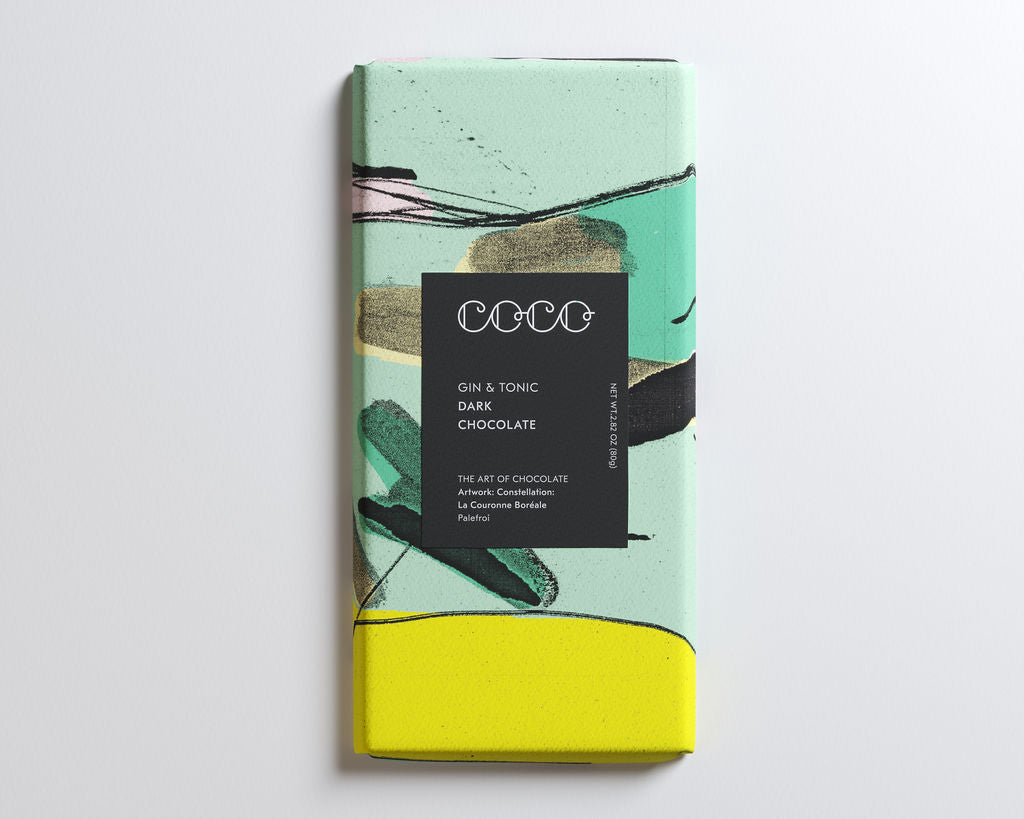 Cgin80 Gin & Tonic Chocolate Bar 80g