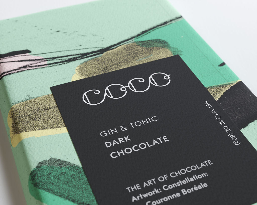 Cgin80 Gin & Tonic Chocolate Bar 80g