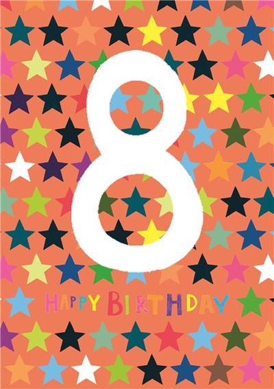HL1913 Birthday Card Age 8 Boy