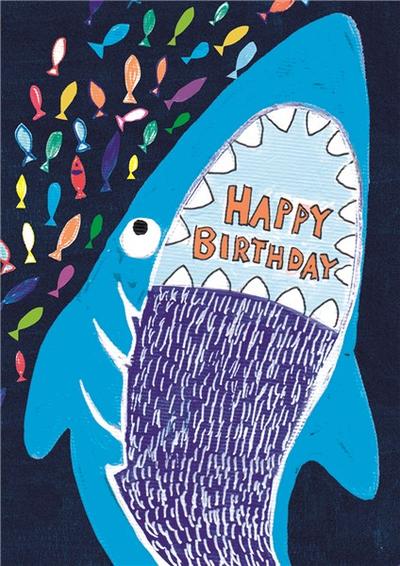 HL1918 Birthday Card Shark