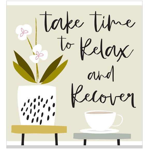 ALH33 Time to Relax Get Well Card