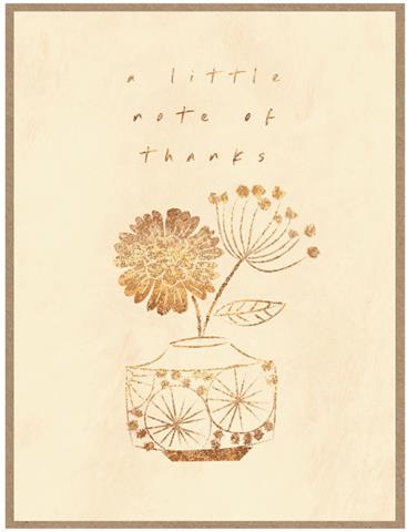 AU12 Thank You Card - Note of thanks