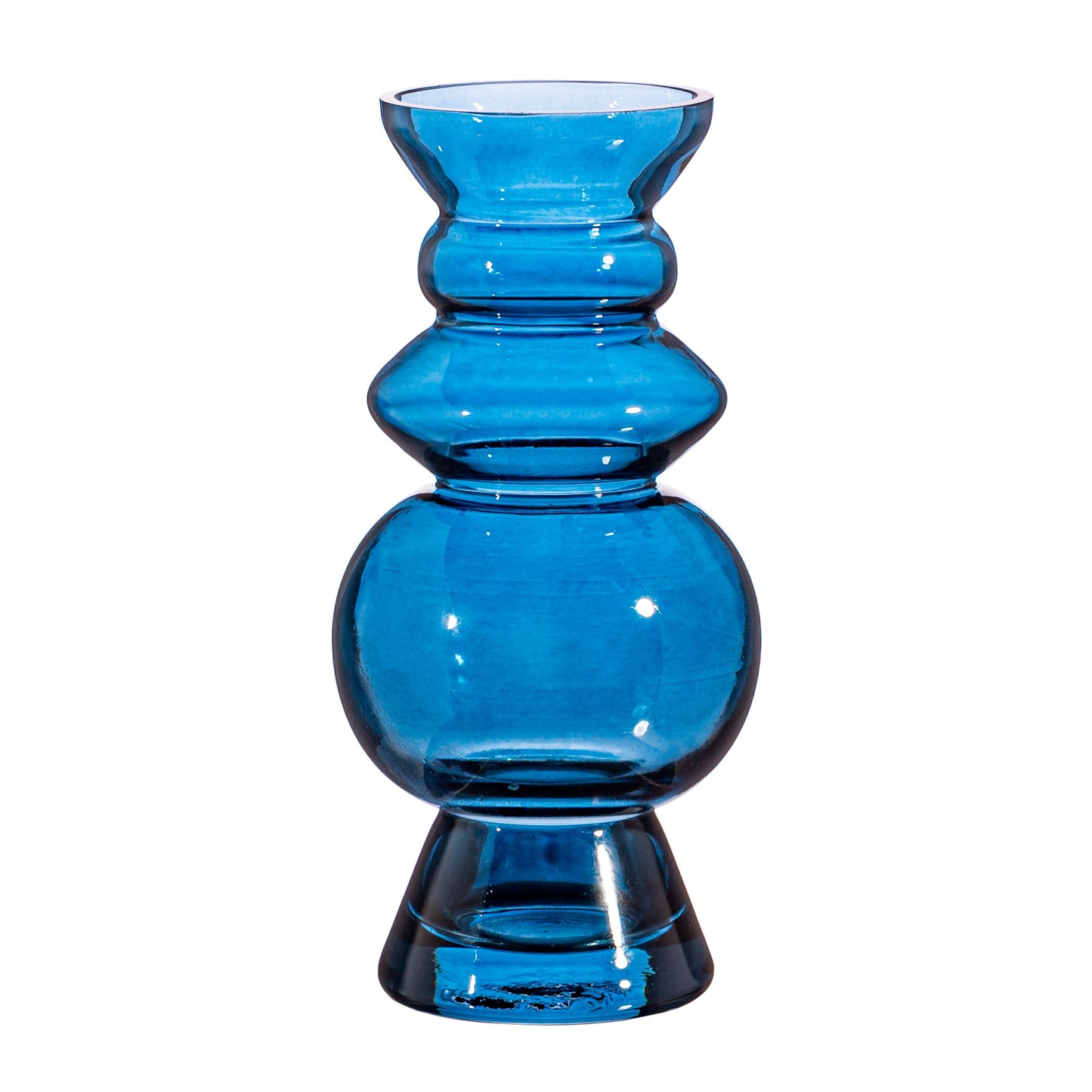 GLEE155 Selina Glass Vase Blue