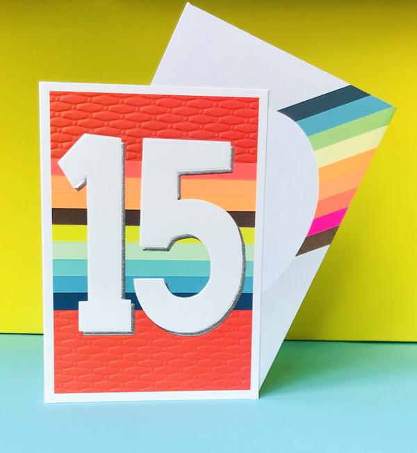 JA21129 Birthday Card Age 15 Boy