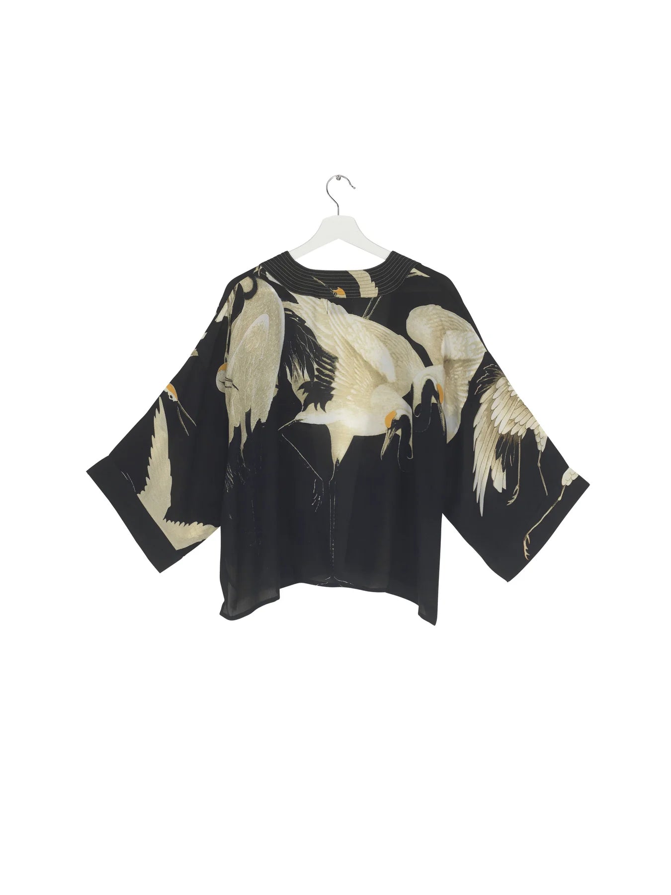 One Hundred Stars Crepe Short Kimono