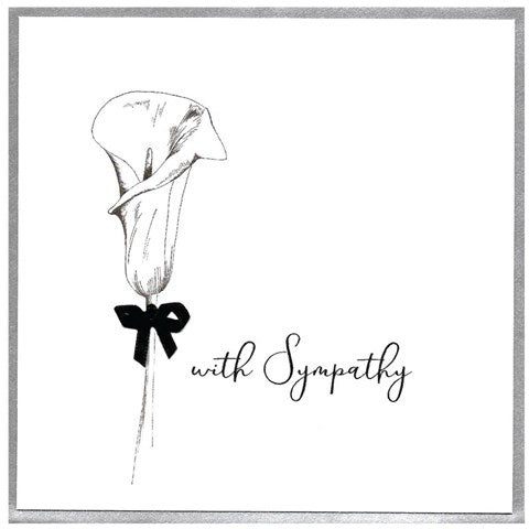 P148 Sympathy Card - Lily