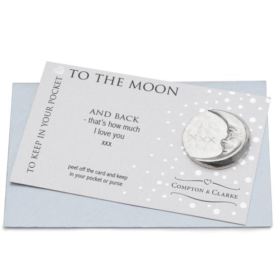 Cc196 Carded Moon & Back Charm