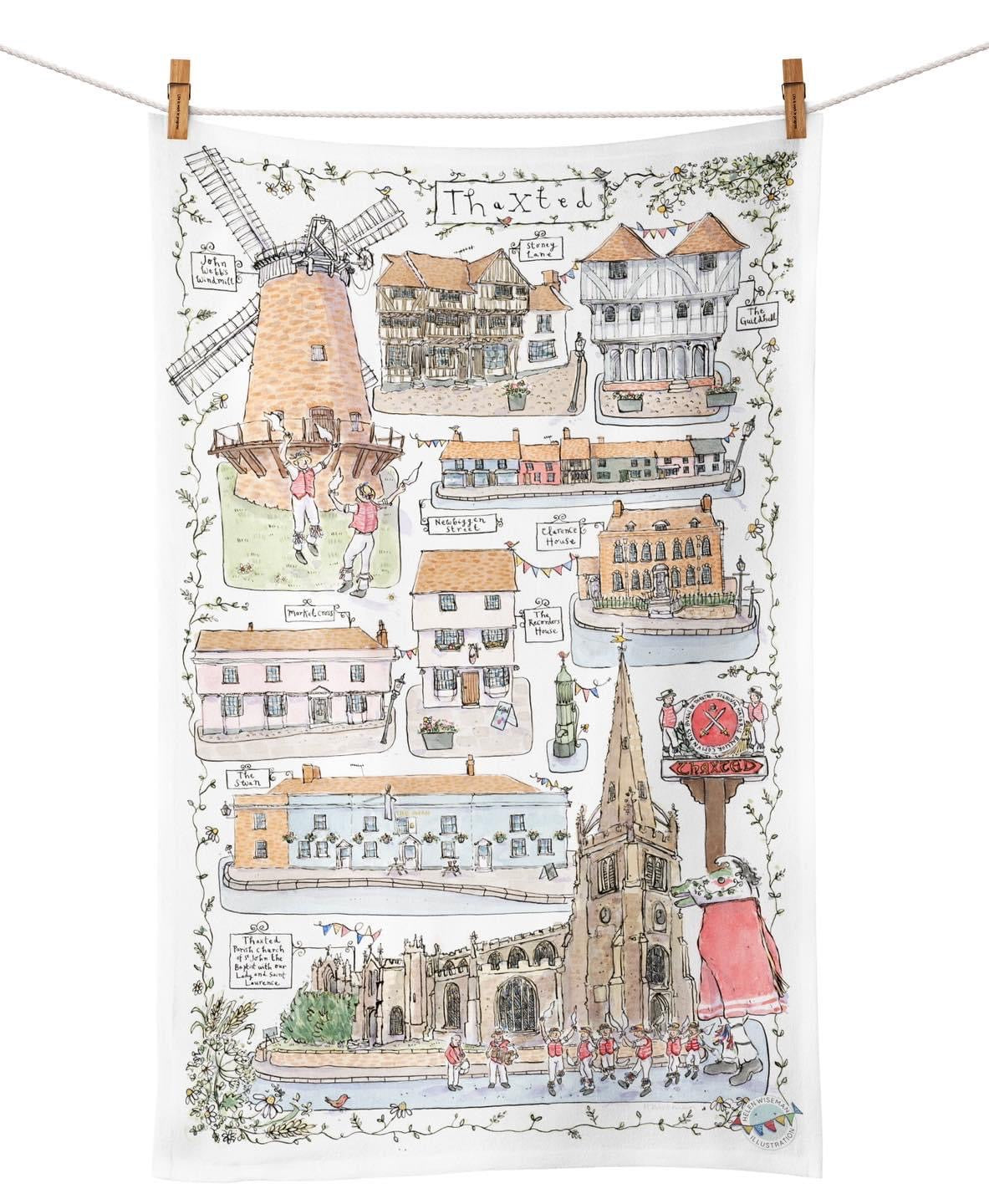 HW10 Thaxted Tea Towel