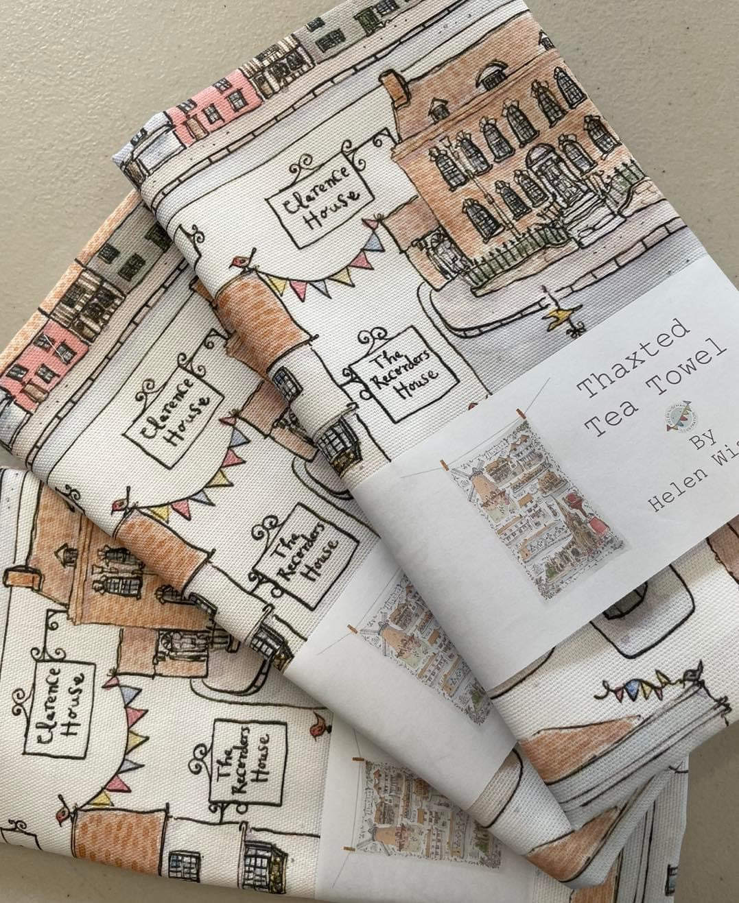 HW10 Thaxted Tea Towel