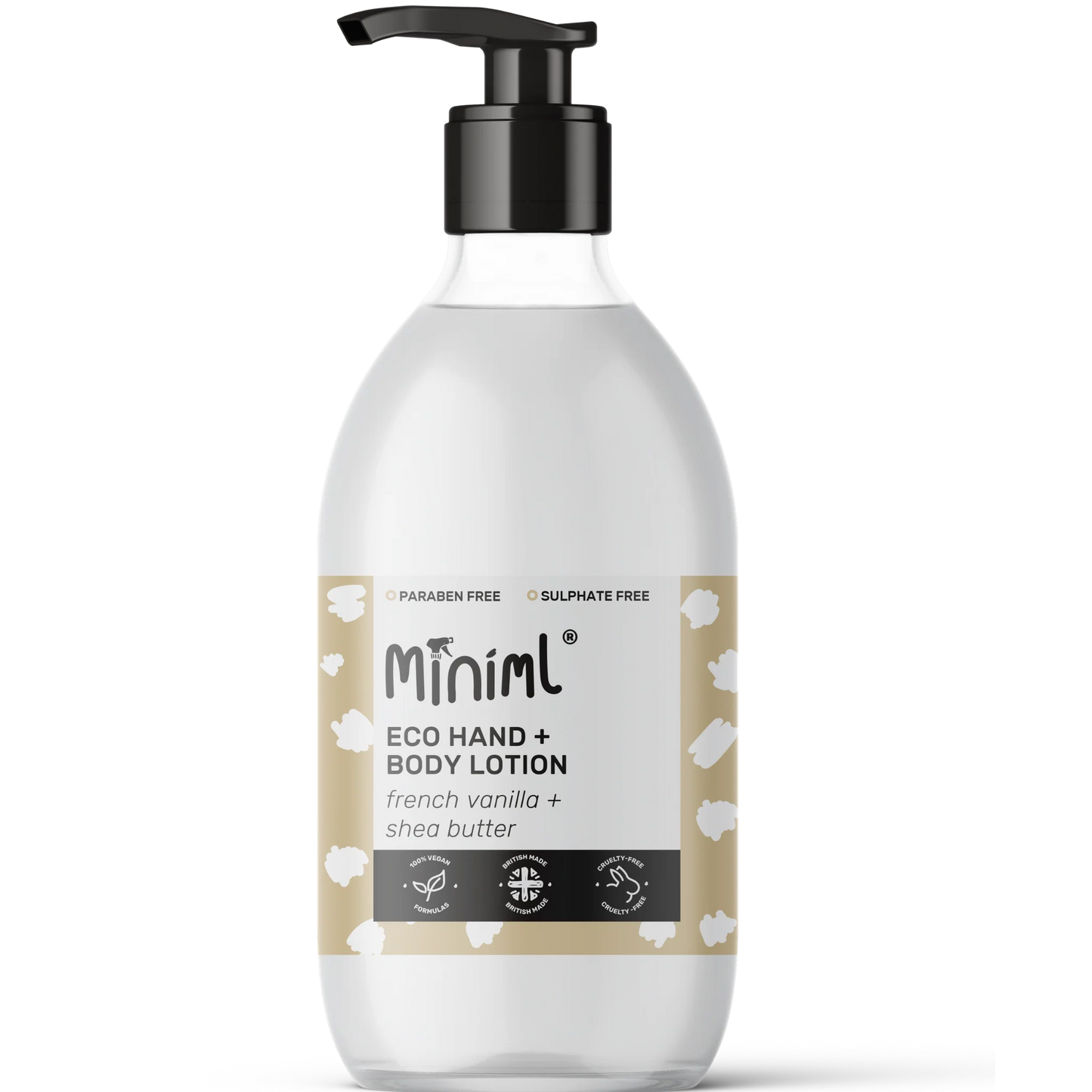 Min175 Hand & Body Lotion 500ml Glass bottle w pump