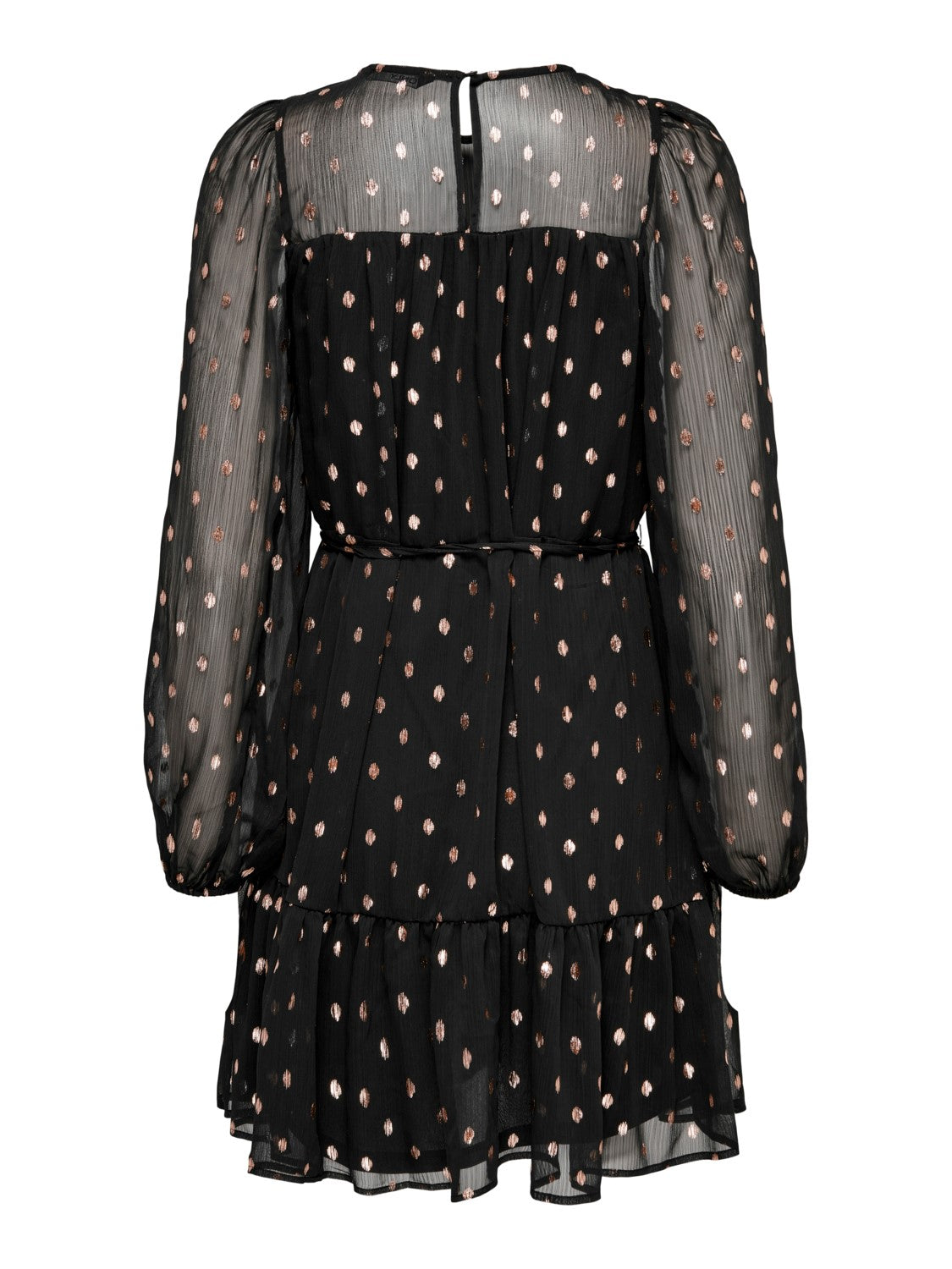15277620 Onlivy FR Foil L/S V neck dress