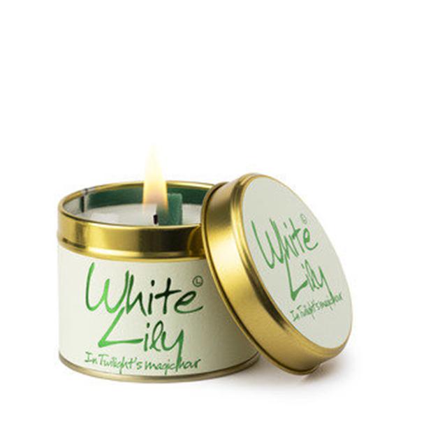 White Lily Scented Candle Tins