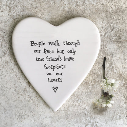 88 Porcelain Coaster - People walk through
