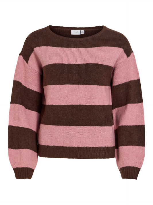 14112318 VIjola L/S Boatneck Knit Pullover