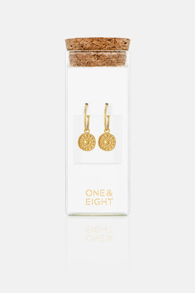 2563 Gold Coin Earrings