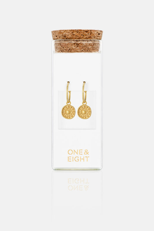 2563 Gold Coin Earrings