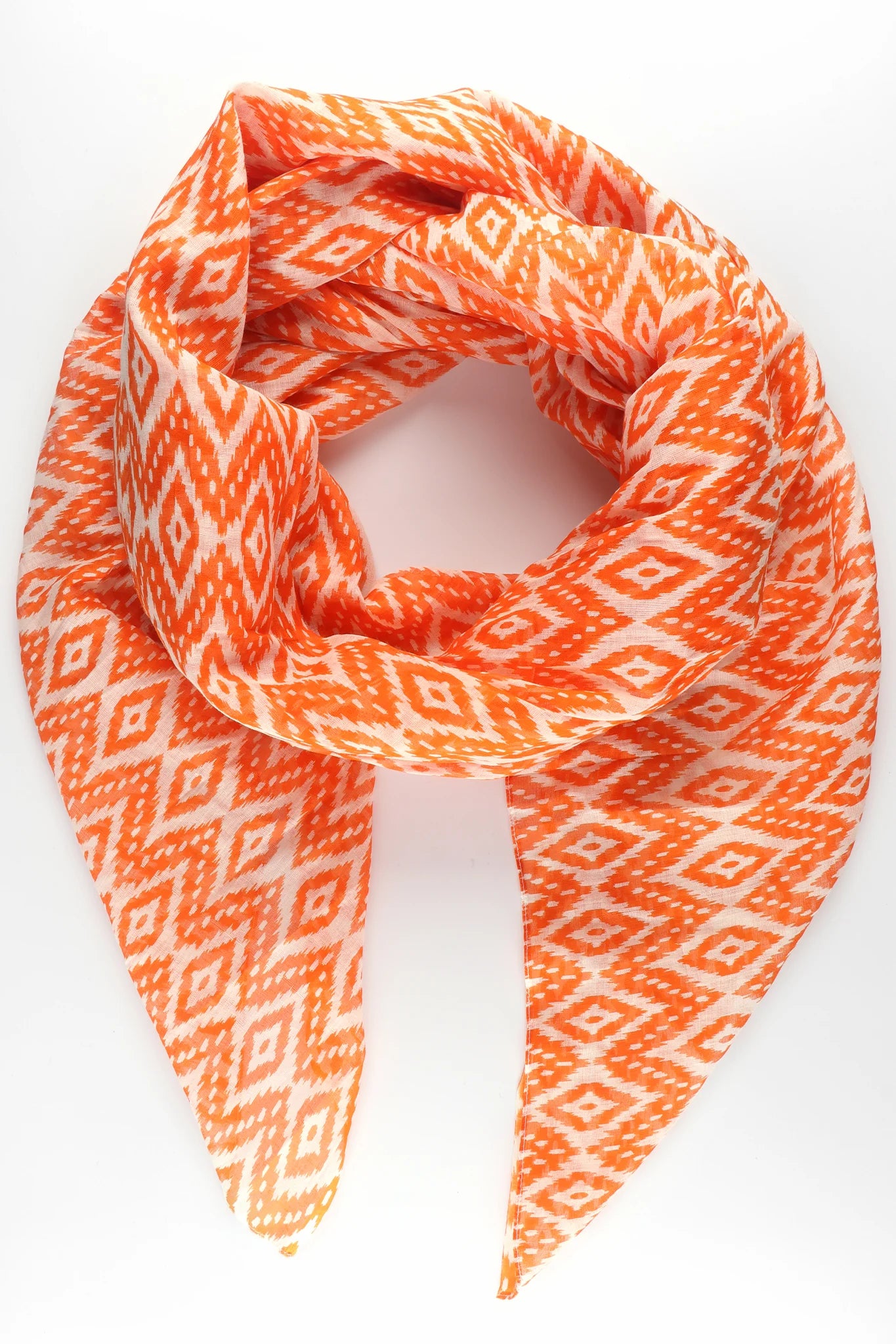 3170O Cotton Scarf in Moroccan Ikat Print